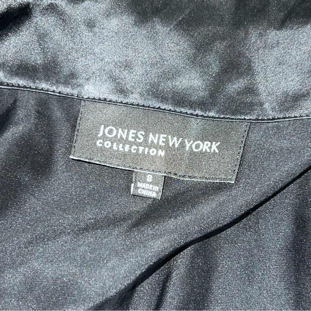 Jones New York Black Silk Blouse - Picture 5 of 5